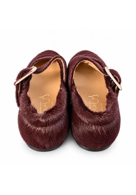 Ballerina con cinturino ELI 1957 | 49035PIEL POTRO BURDEOS